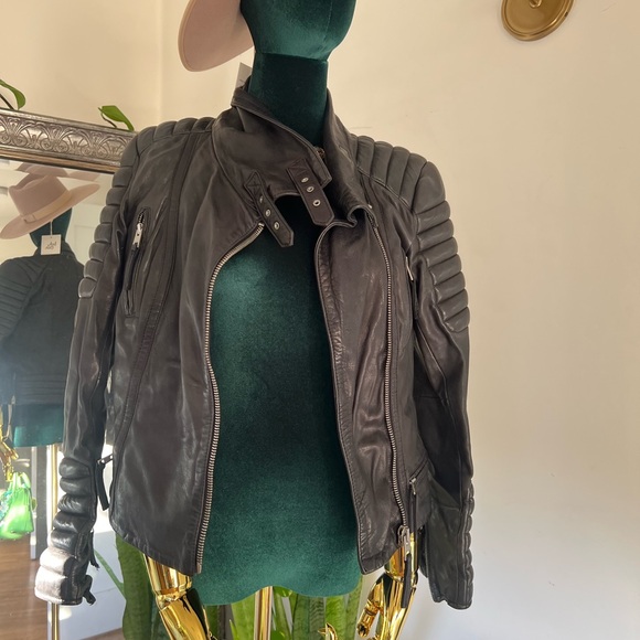 Allsaints Leather Jacket.. - Picture 2 of 7